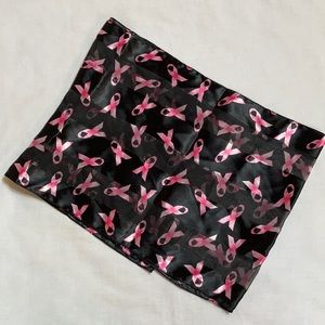 Pink ribbon scarf